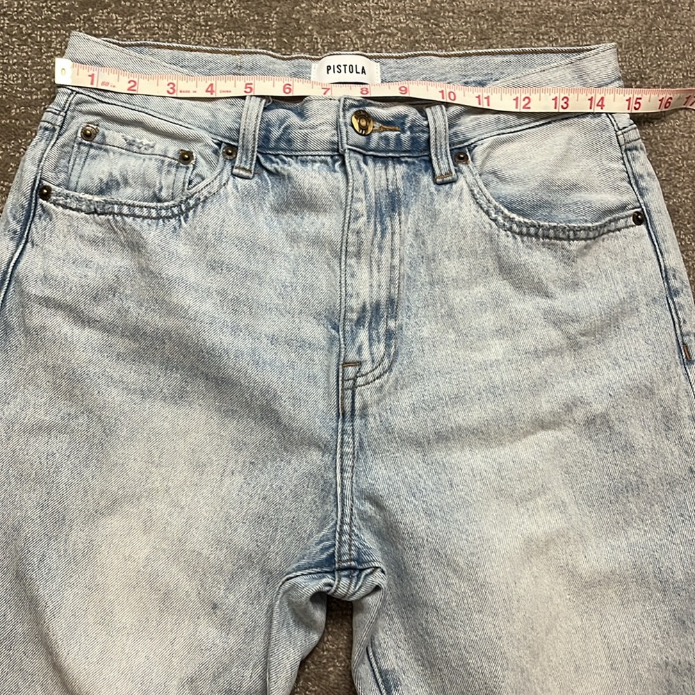 Pistola Acid-Wash High Rise Straight Leg Jeans Size 29 - Picture 3 of 10